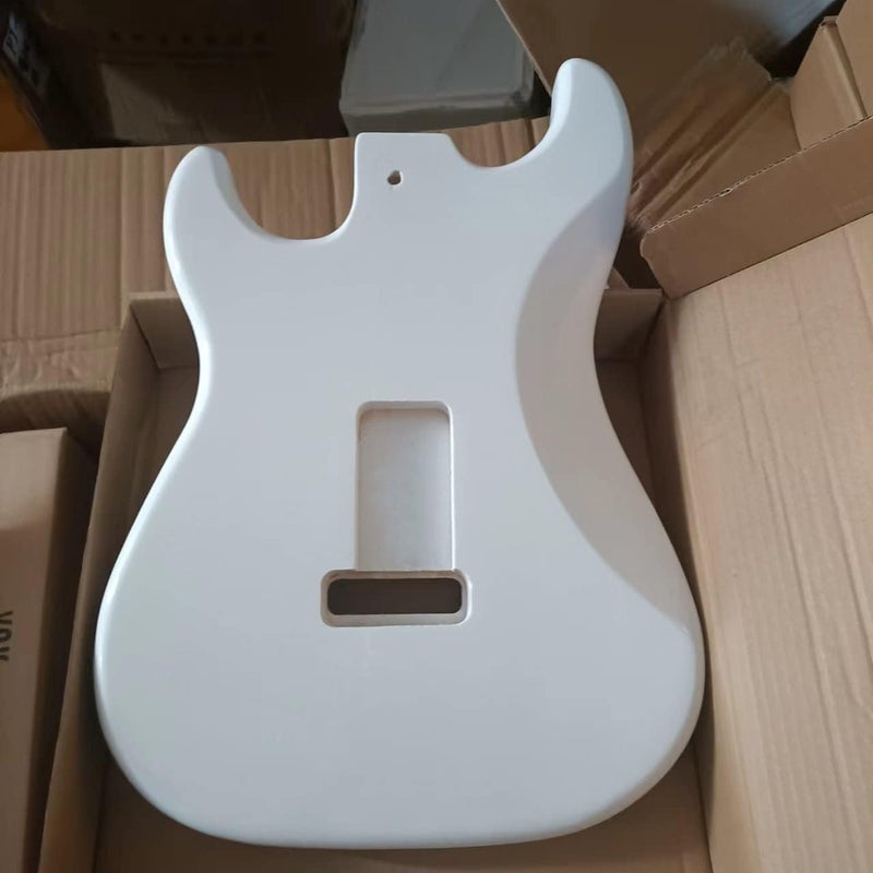 JD.Moon Electric Guitar Body for Fender ST Strat Guitar Accessory DIY Poplar HSH Guitar Body White - Image 3